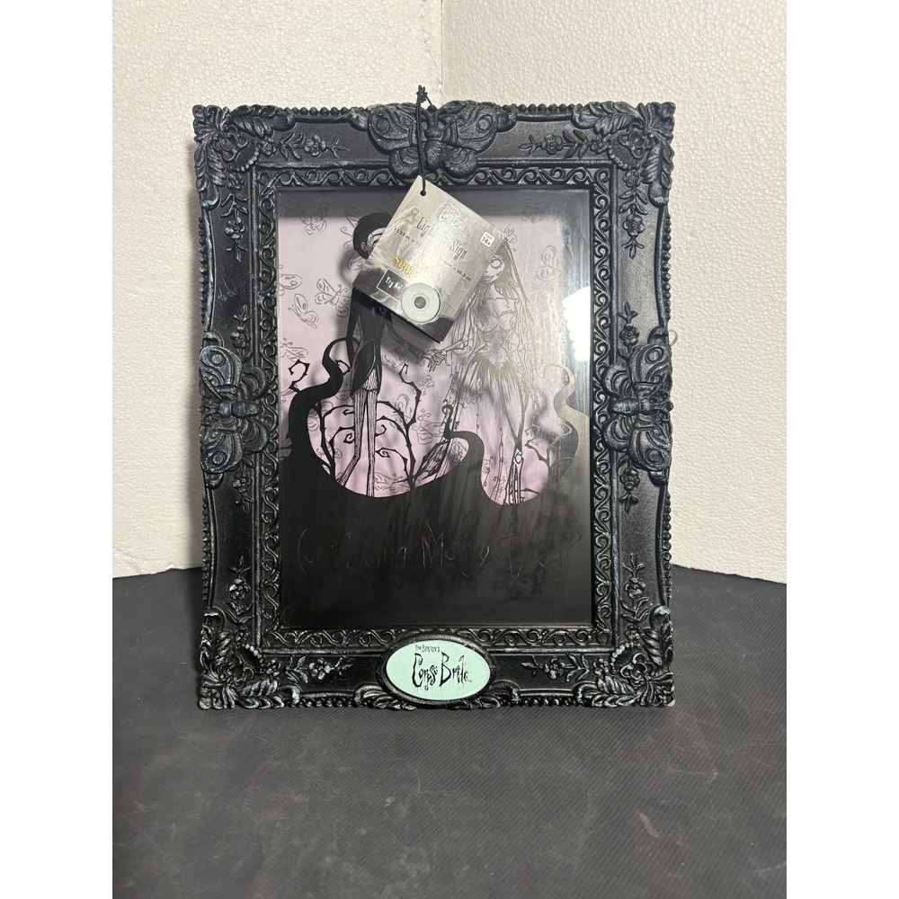 Tim Burton Corpse Bride LightUp Shadow Box WallArt Victor Emily Purple LED Works